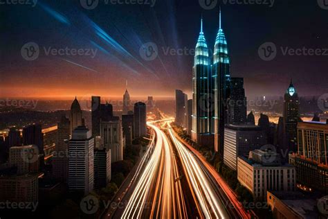 the city of kuala lumpur, malaysia. AI-Generated 33604350 Stock Photo ...