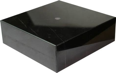 Black Genuine Marble Trophy Base 2 H X 6 W Genuine Black Marble Cup