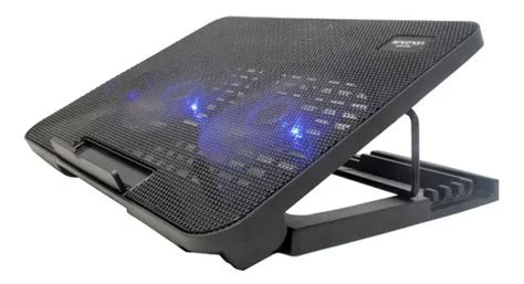 Base Enfriadora Para Laptop Necnon Nlc 01 2 Ventiladores Color Negro