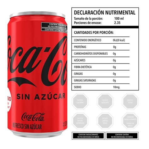 Refrescos Coca Cola Sin Azúcar 12 Latas De 235 Ml Cu Walmart