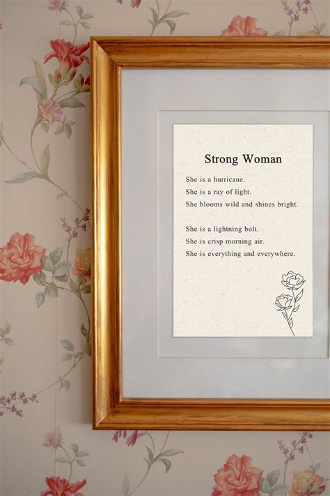 Funeral Short Poem Strong Woman Grief Loss Printable Poem Short