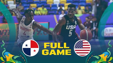 Panama V Usa Full Basketball Game Fiba Americup Youtube