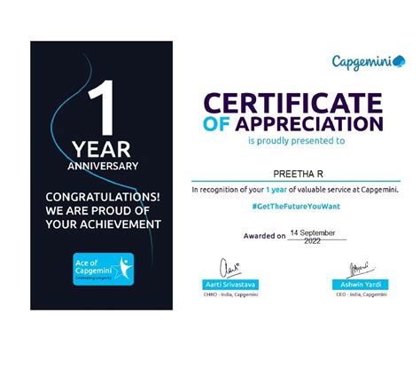 Preetha Ravi On Linkedin Workaniversary Softwareengineer Capgemini