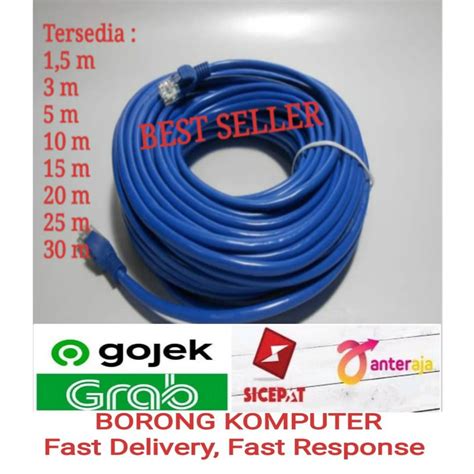 Jual KABEL LAN 10M CAT 5 / KABEL UTP 10 METER PABRIKAN HIGH QUALITY ...