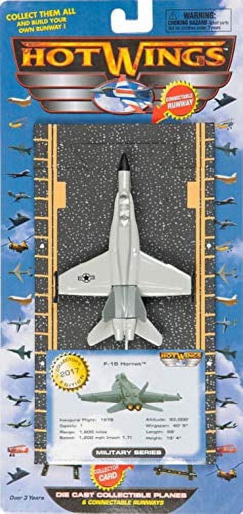 Hot Wings F18 Hornet With Connectible Runway Walmart