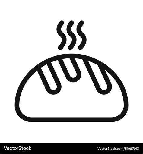 Bread Icon Set Artisan Loaf For Bakery Royalty Free Vector
