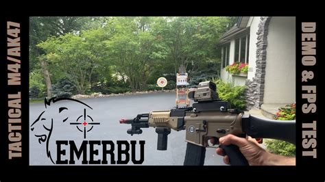 Demo FPS Test 300 FPS Gel Ball Blaster TOY Custom EMERBU M4