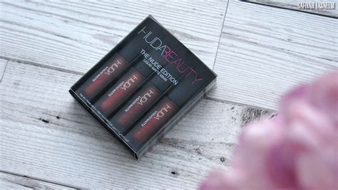 SAFIYAH TASNEEM Sunday Swatches Huda Beauty Liquid Matte Minis Nude Edition