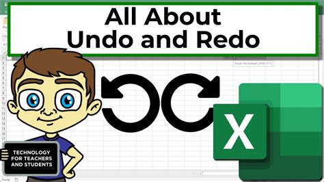 Using Undo And Redo In Excel Youtube