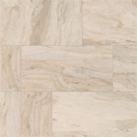 Daltile St Clamont Ivory Marble 15 In X 30 In Glazed Porcelain Floor