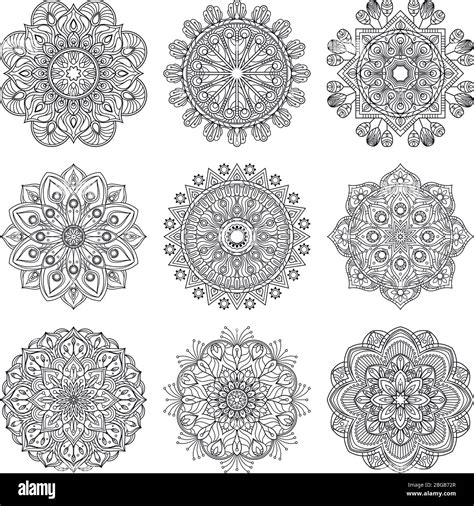 Mandala Illustration Mandalas Pattern Hi Res Stock Photography And