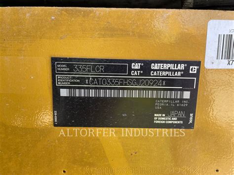 2020 Cat 335f Lcr 10009708 Altorfer Cat