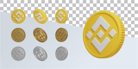 Juego de monedas criptográficas binance de procesamiento realista 3d