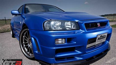 Bayside Blue R34 Nissan GT R Driven By Paul Walker For Sale