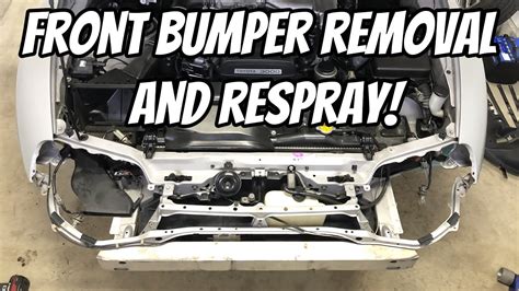 How To Remove MKIV Supra Front Bumper Getting It Resprayed YouTube