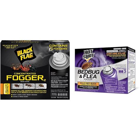Amazon Black Flag Indoor Fogger Pack Of Hot Shot Bed Bug Flea Fogger Count Kills