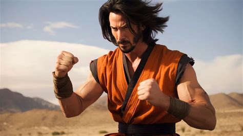 A Intelig Ncia Artificial Transforma Keanu Reeves Em Goku Em Live