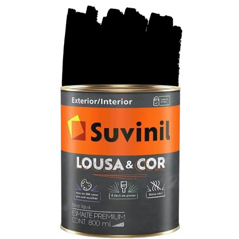 Tinta Preto Absoluto Suvinil Lousa Madeira Metal E Parede Riscar Giz