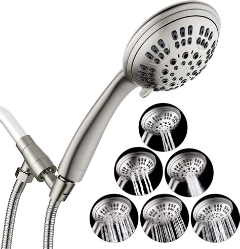 G Promise High Pressure Shower Head 6 Spray Setting Hand Held Shower