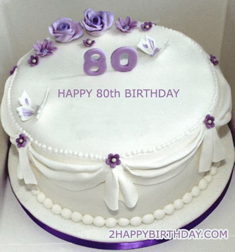 Happy 80th Birthday Cake