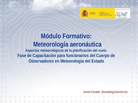 PPT Aspectos meteorológicos de la planificación del vuelo 1 Módulo