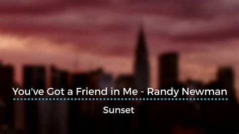 You Ve Got A Friend In Me Randy Newman Legendado Tradução Youtube