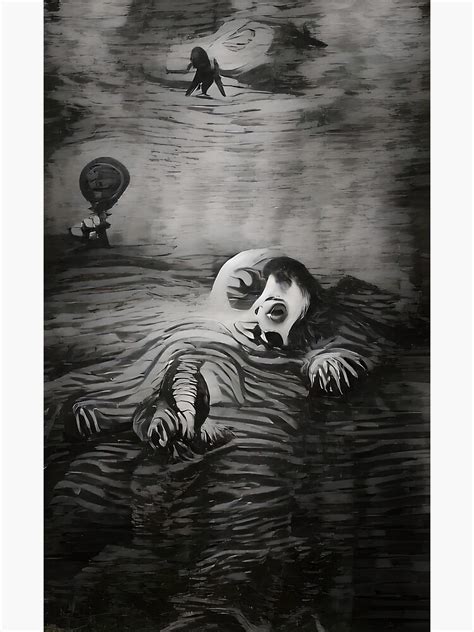 "Gray Nightmare Creepy Art" Poster for Sale by CreepyKaleidopi | Redbubble