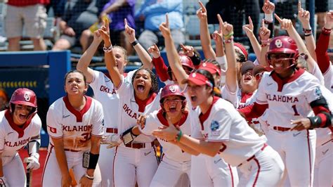 Oklahoma Softball Defends Celebrations Ahead Of Wcws Final Espn