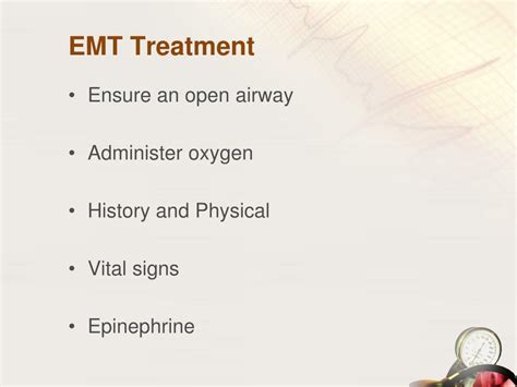 Ppt Epinephrine Administration By The Emt Training Module