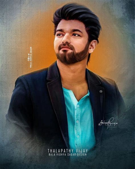 Thalapathy Vijay Digital Painting By Https Deviantart Digital