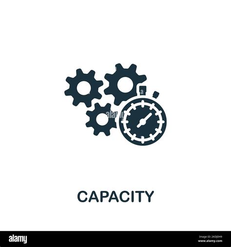 Capacity Icon Monochrome Simple Company Structure Icon For Templates