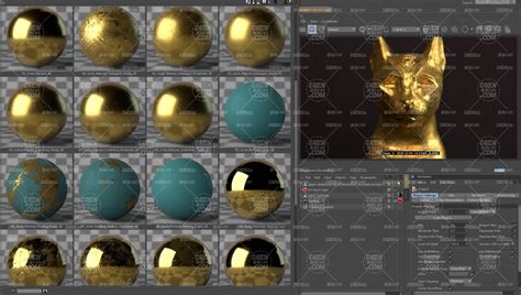 超260组redshift渲染器金属材质c4d材质预设合集 菜鸟c4d