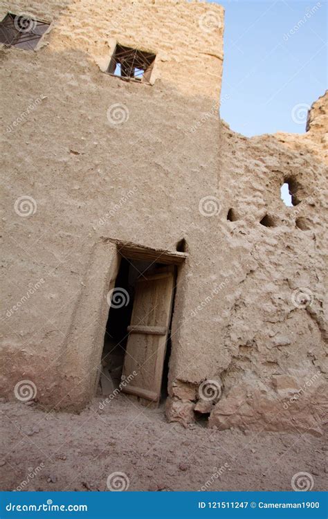 Vintage Arabian Buildings In Heritage Arab Village Stock Image Image