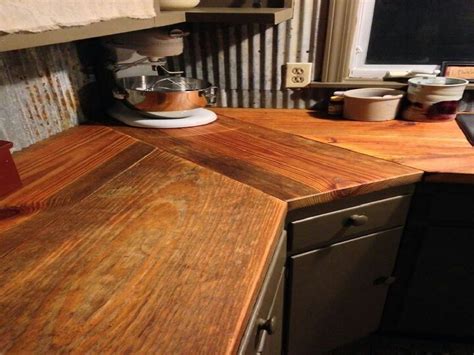 30 Awesome Unique Reclaimed Wood Countertop Ideas For Your Rustic Kitchen Design Rustic