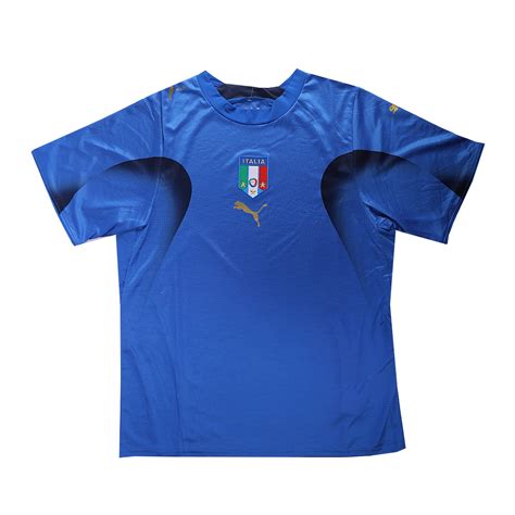 2006 World Cup Champion Italy Home Blue Retro Soccer Jerseys Shirt