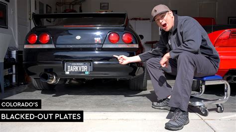 Colorado S Black License Plate R33 Nissan Skyline GT R YouTube