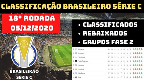 Definido Classifica O Do Brasileiro S Rie C Hoje Classificados