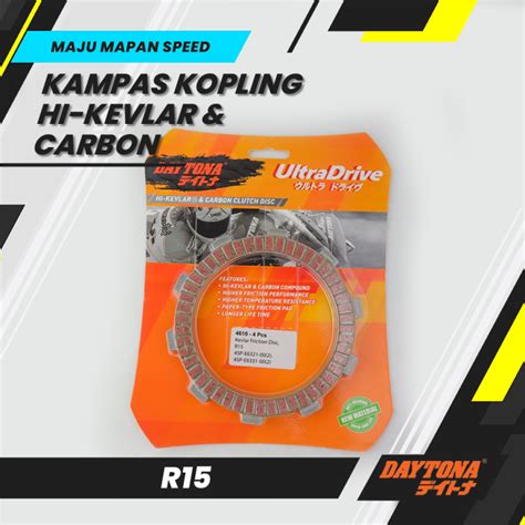 Plat Kopling R Daytona Hi Kevlar Carbon Daytona Kampas