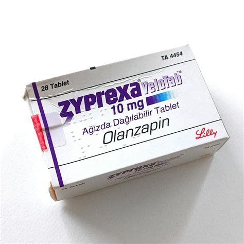 Imported Lillys Zyprexa Velotab 10mg Olanzapine For Sale In Pakistan