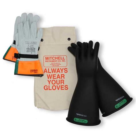 Class 3 Insulated High Voltage Lineman Glove Kit 16 Gloves 265kv