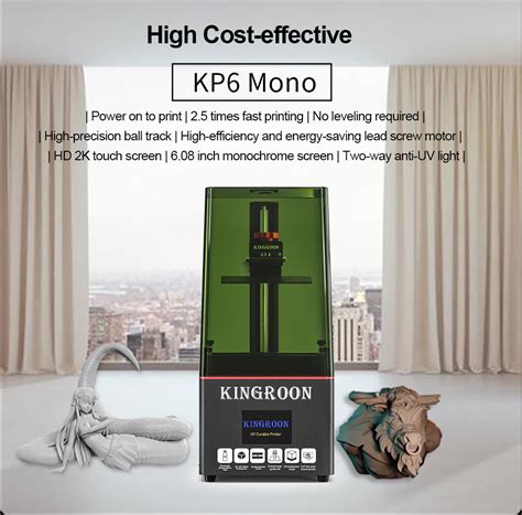 KINGROON KP6 Mono LCD Resin 3D Printer