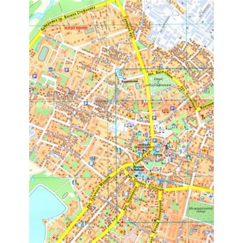 Івано-Франківськ. План міста, м-б 1:14 000