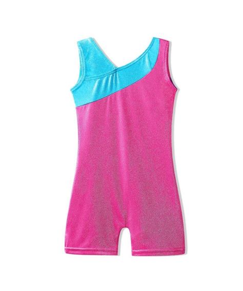 One Piece Sparkle Dancing Gymnastics Biketard Leotard With Short For