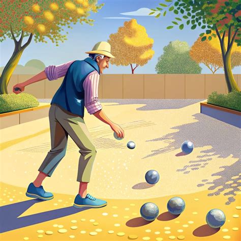 A Man Playing A Game Of Balls With A Picture Of A Man Playing Ball