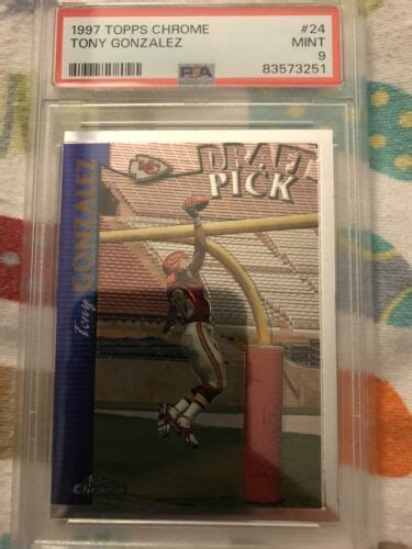 1997 Topps Chrome 24 Tony Gonzalez RC For Sale Online EBay