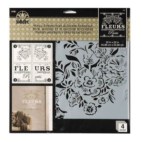 Shop For The Folkart® Painting Stencils Fleurs At Michaels