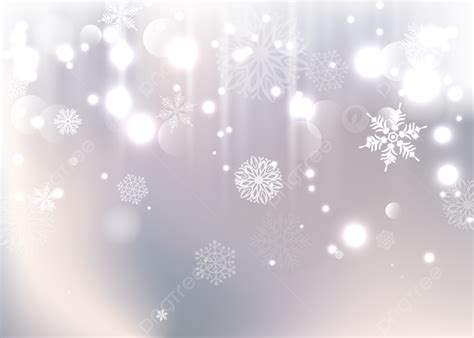 Silver White Christmas Snow Dream Background Christmas Snowflake