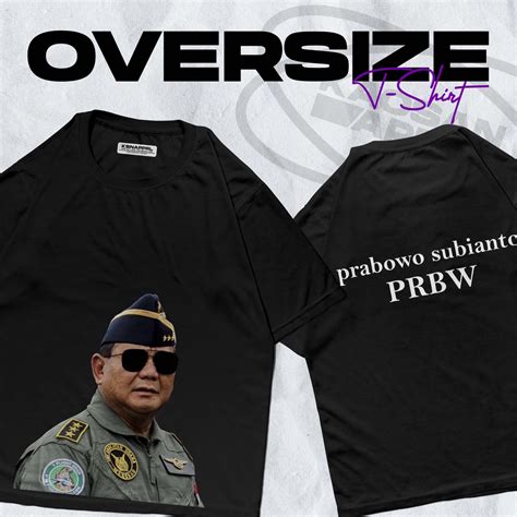 Jual Kaos Pemilu Prabowo Adlv Oversize Prabowo Prabowo