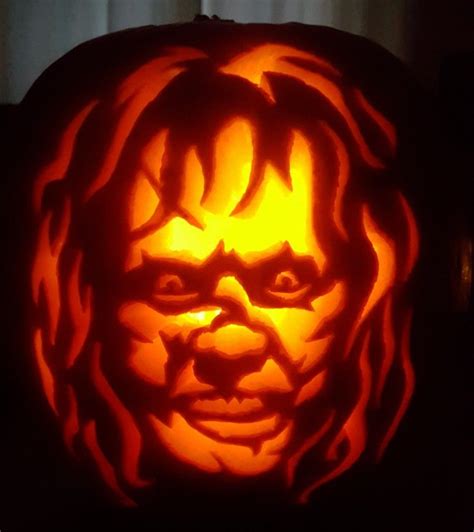 Exorcist Pumpkin Stencil