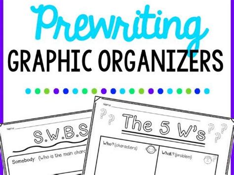 Prewriting Graphic Organizers | Teaching Resources